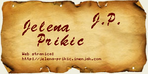 Jelena Prikić vizit kartica